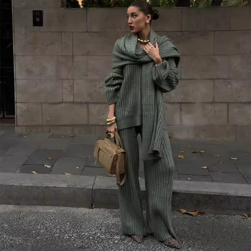 Marieke - Stylish Ribbed Knit Set - Image 4