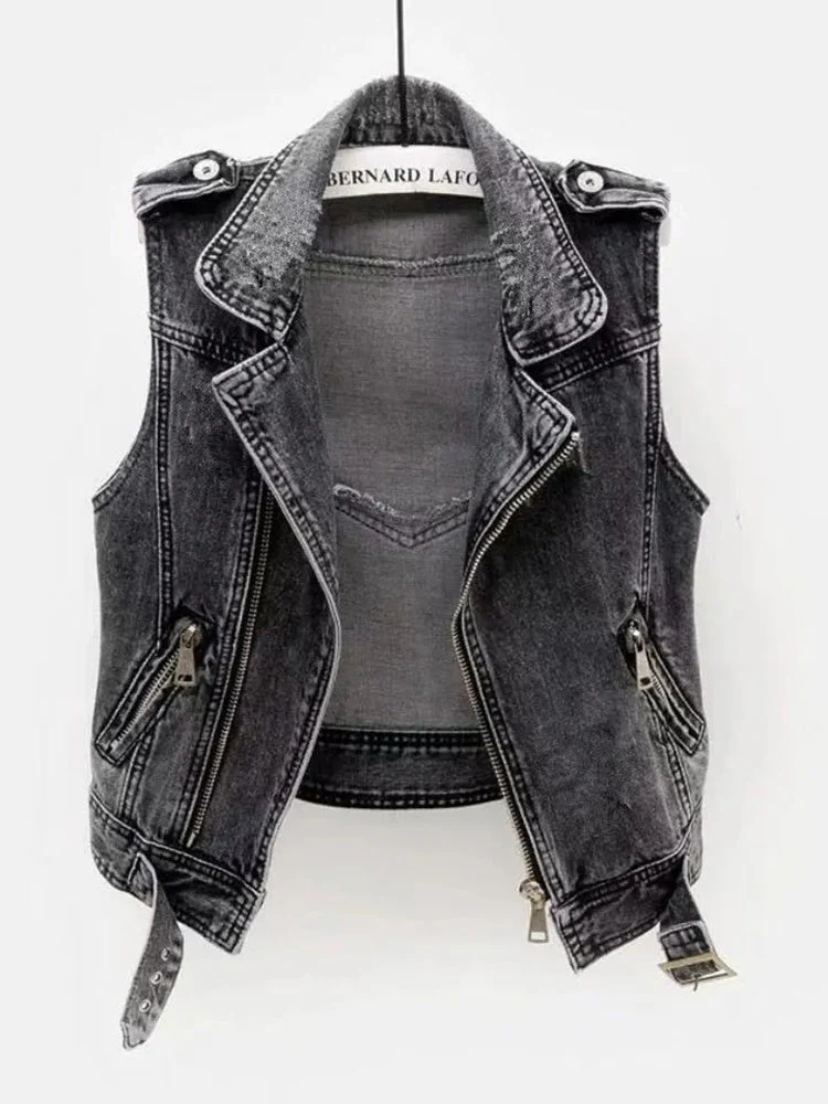 Marielle | Denim Vest Without Sleeves - Image 2