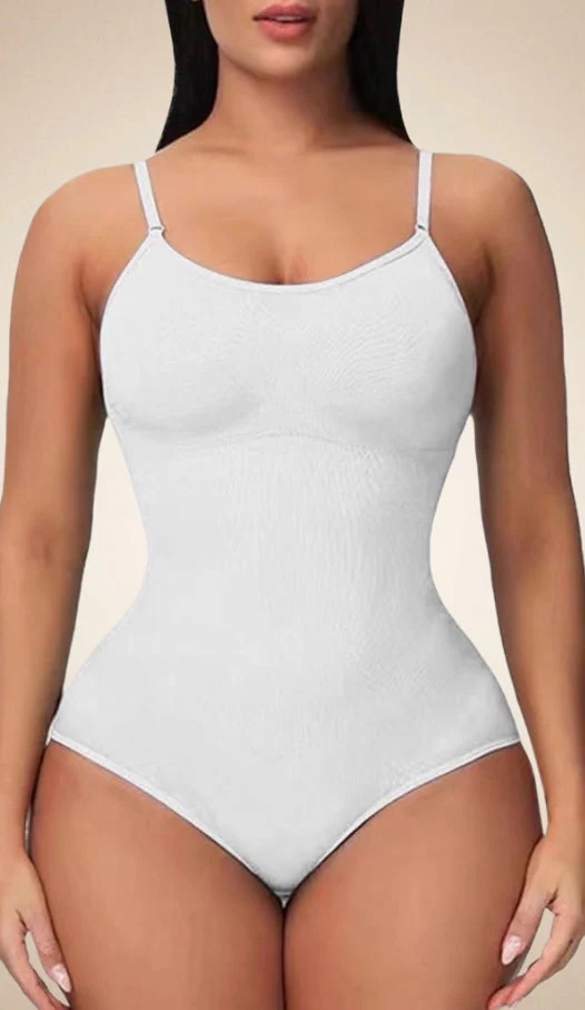 Ladies Bodysuit - V-Neck - Adjustable Straps - Seamless Slim Fit - Comfort Stretch - Image 9