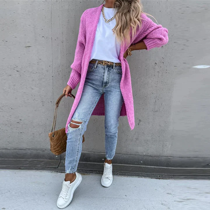 Mary - Elegant Knitted Long Cardigan - Image 12