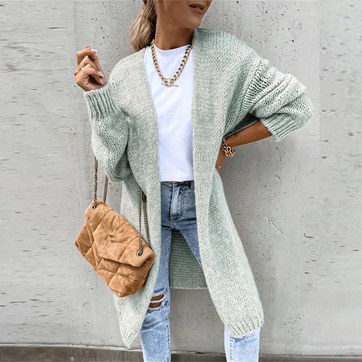 Mary - Elegant Knitted Long Cardigan - Image 5