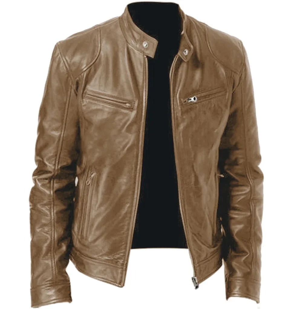 Maurice | Stylish, Warm & Comfortable Leather Men's Coat - Image 3