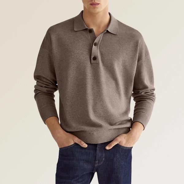 Mees | Polo shirt - Men's polo with long sleeves - Image 5