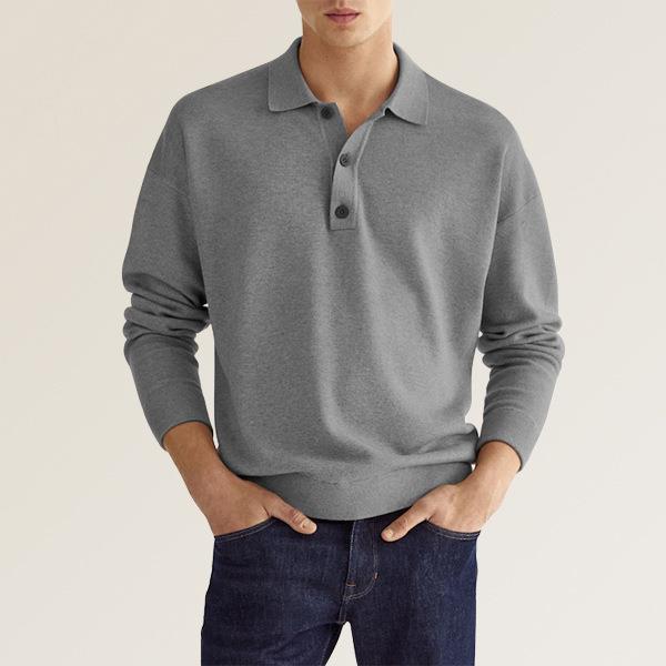 Mees | Polo shirt - Men's polo with long sleeves - Image 8