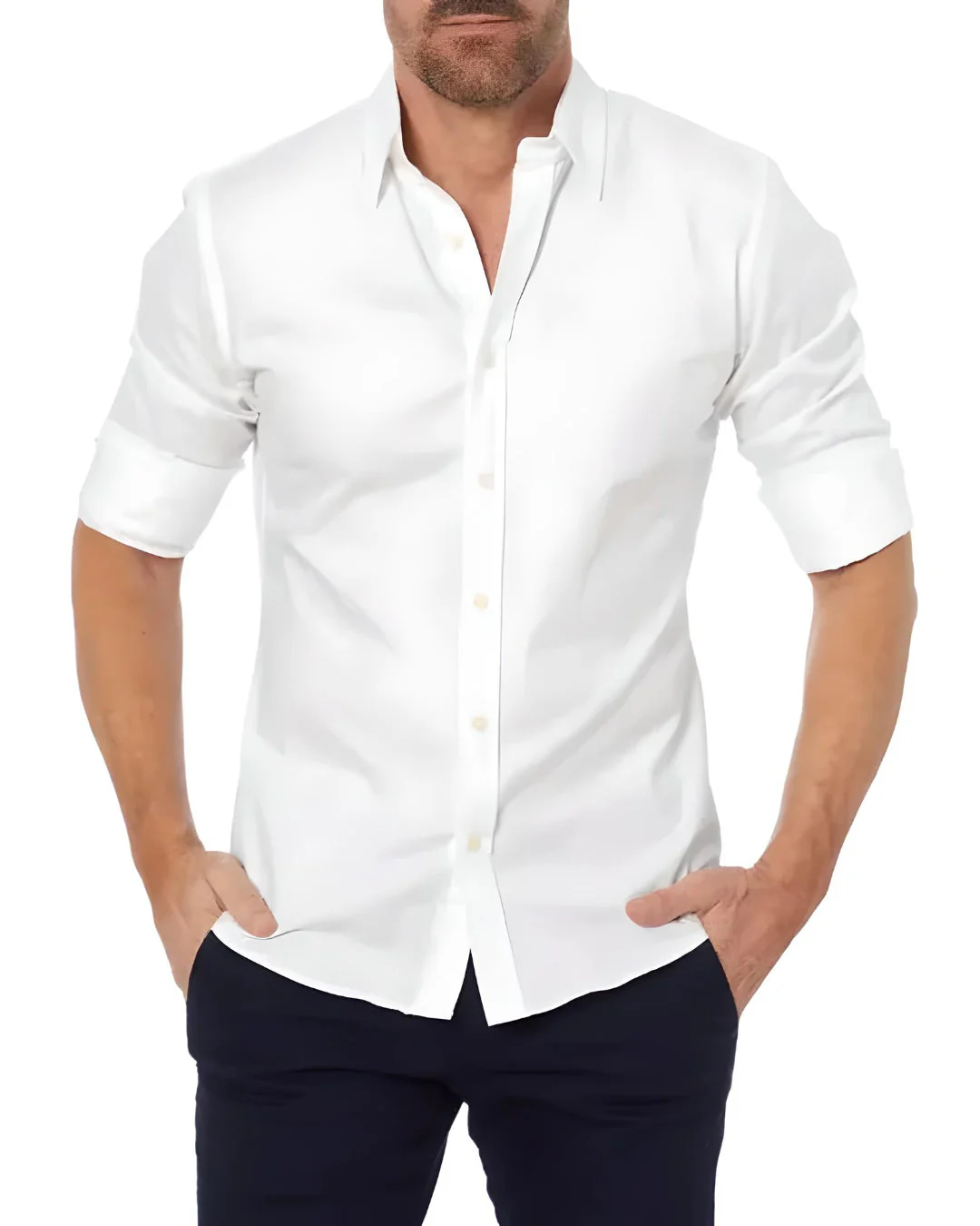 Wrinklefree Shirt With Zipper - Image 6