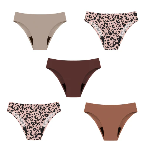 Menstrual underwear - soft 5-piece set women's briefs - Image 4