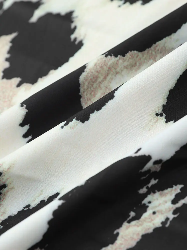 Midi-dress with leopard print and three-quarter sleeves - Image 6