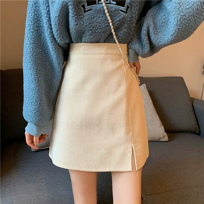 Mila - Ribbed corduroy skirt - Image 3