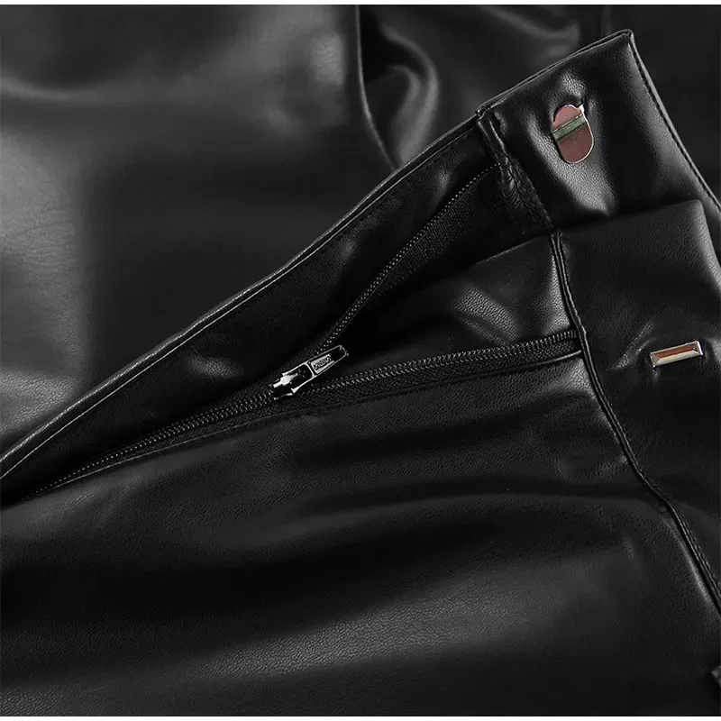 Leather High Waist Pants | Women's Leather Pants with High Waist - Image 6