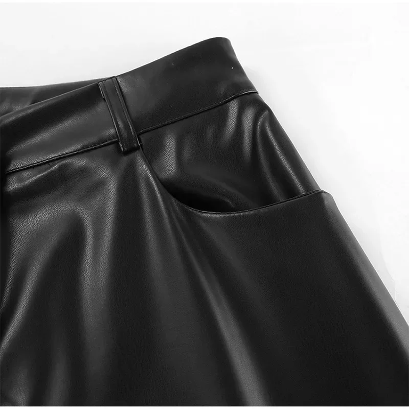 Leather High Waist Pants | Women's Leather Pants with High Waist - Image 7