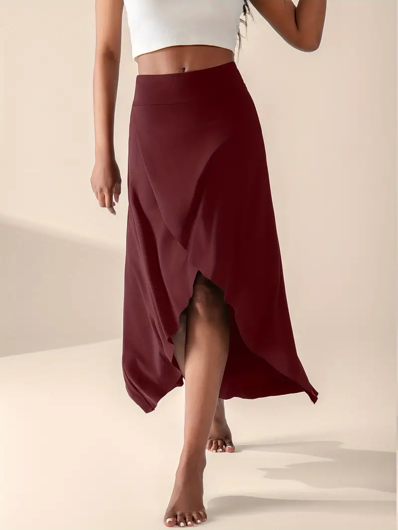 Mira – Skirt with High Waist, Split and Pockets - Image 10