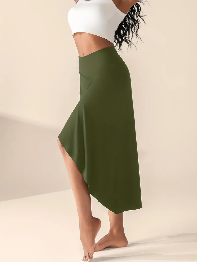 Mira – Skirt with High Waist, Split and Pockets - Image 13