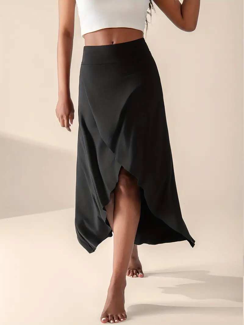Mira – Skirt with High Waist, Split and Pockets - Image 4