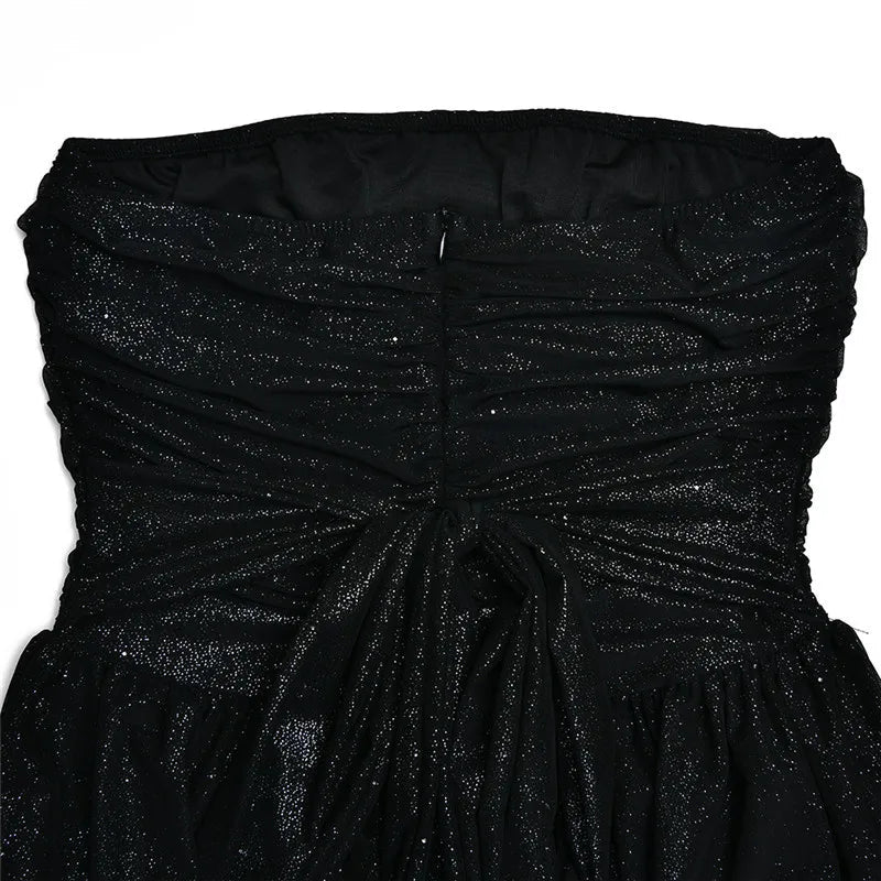 Mirelle | Strapless Glitter Mini-Dress – Elegant & Sparkling - Image 8