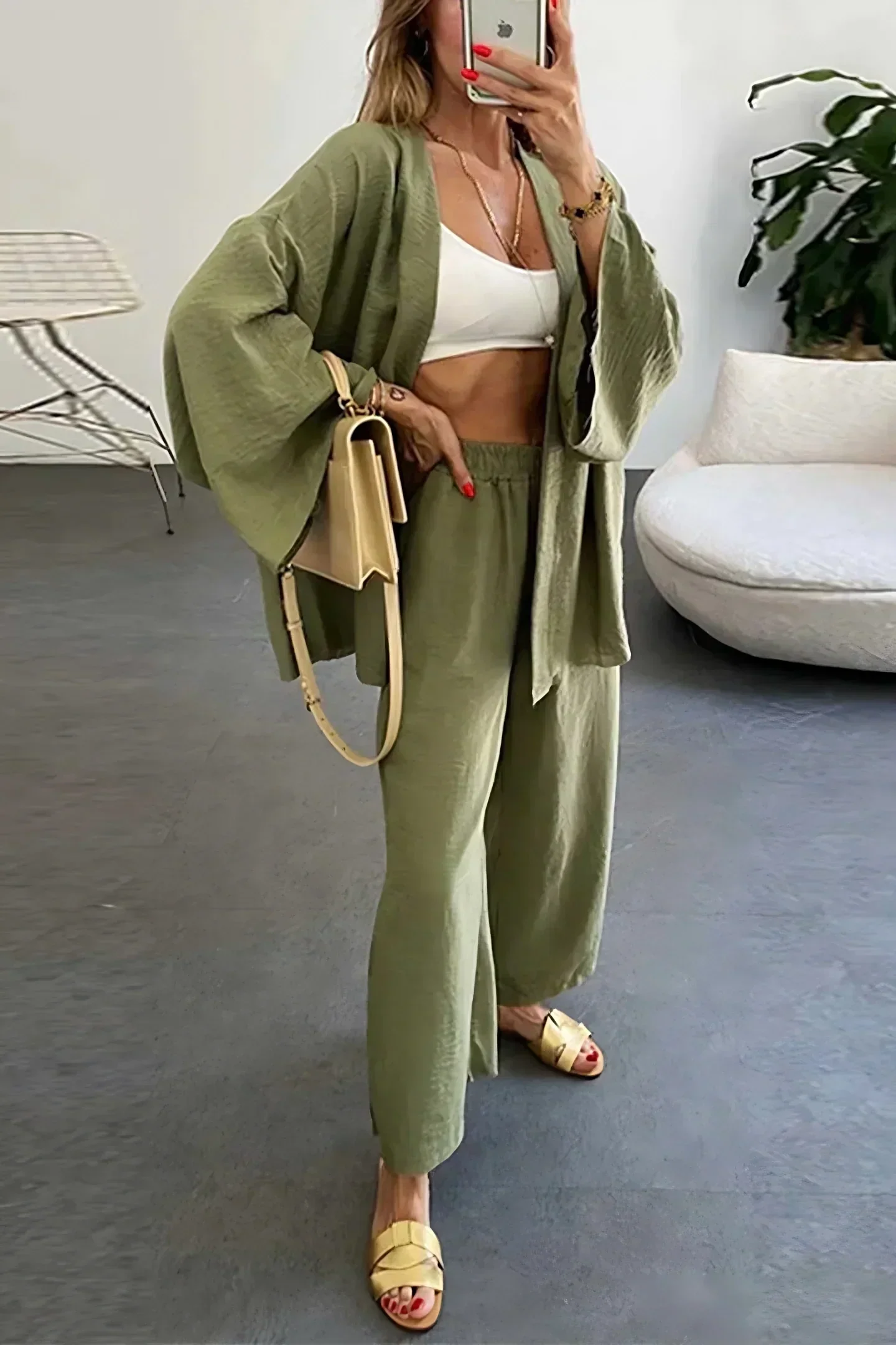 Modern breathable jacket and trouser ensemble - Image 5