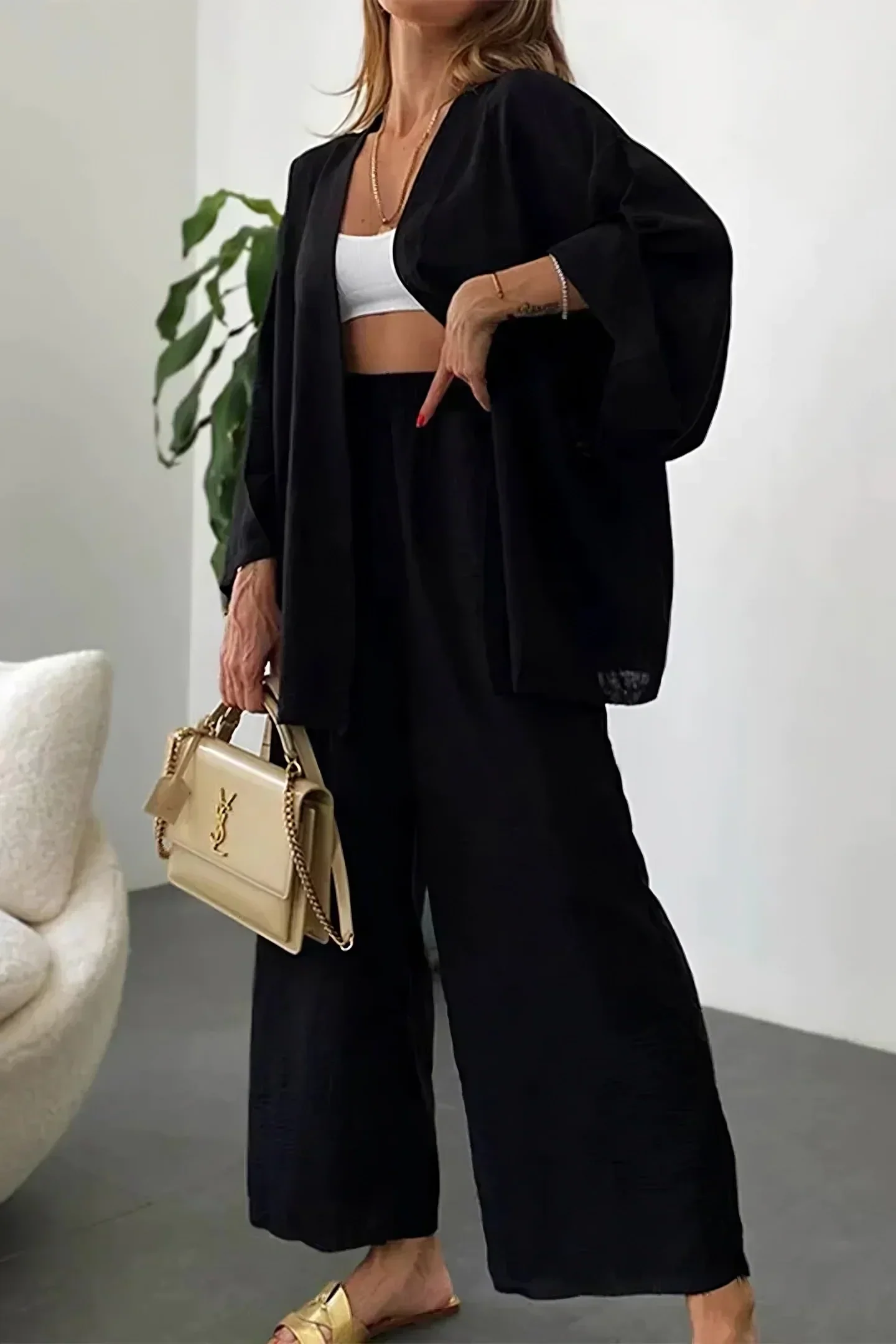 Modern breathable jacket and trouser ensemble - Image 6