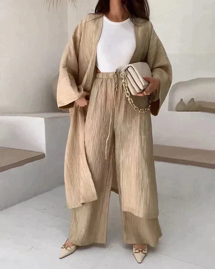 Modern Cardigan and Trousers Combination - Image 2