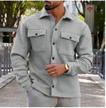 Modern Men's Shirt Jacket - Image 3