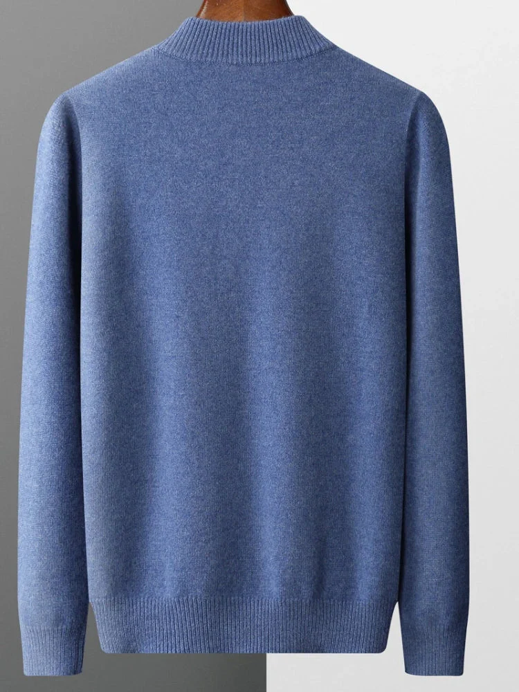 Morris | Cashmere zip-up sweater for men - Image 2