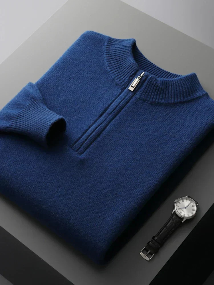 Morris | Cashmere zip-up sweater for men - Image 7