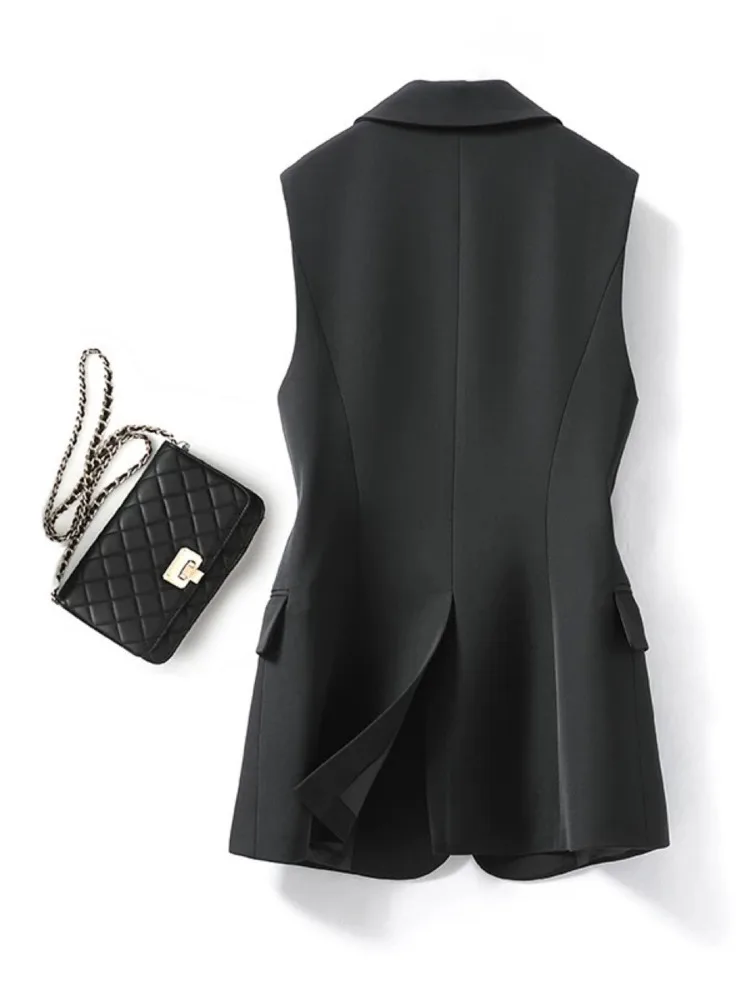 Sleeveless blazer - elegant women's suit jacket - Image 2