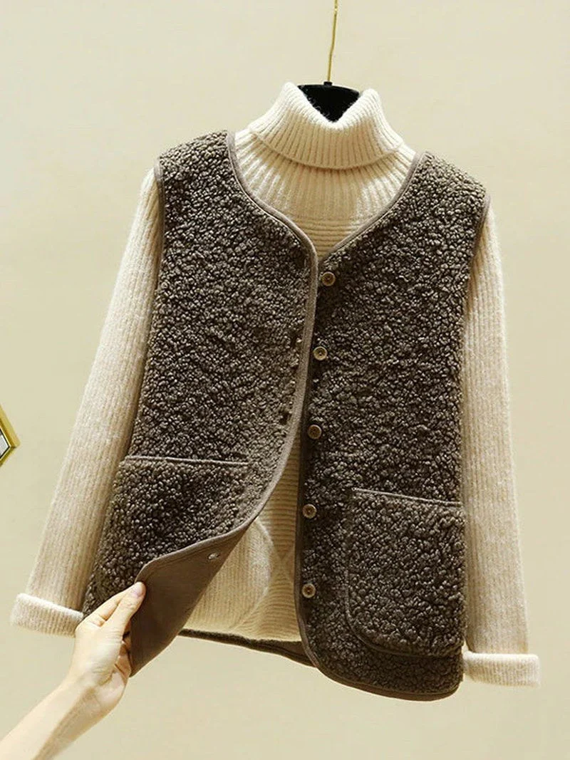 Nadine - luxurious sleeveless wool vest - Image 7