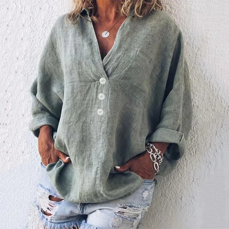 Natasja | Chic linen blouse - Image 2