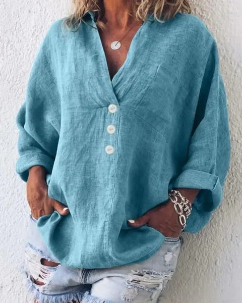 Natasja | Chic linen blouse - Image 4