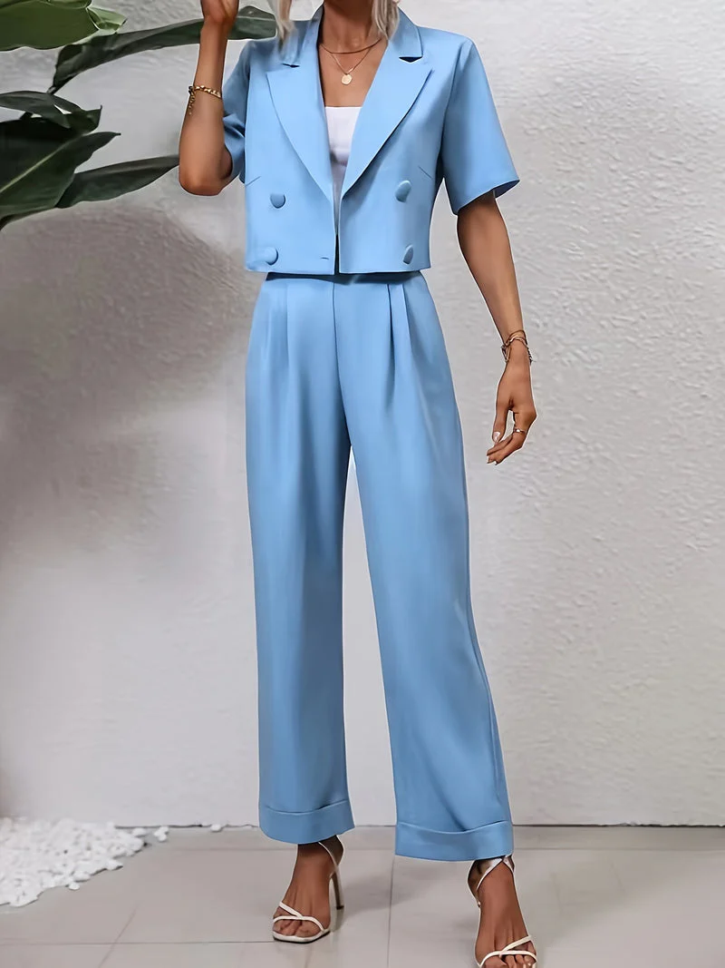 Nina – Two-Piece Set with Cropped Blazer for Women - Image 4