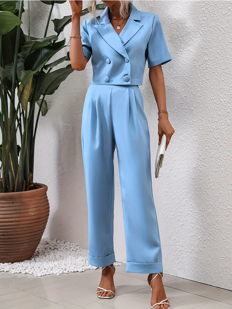 Nina – Two-Piece Set with Cropped Blazer for Women - Image 5