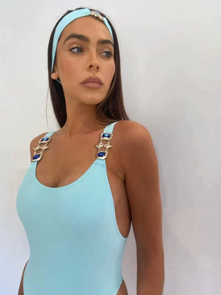 Nina - Stylish and Comfortable Blue Swimsuit for Women - Image 4