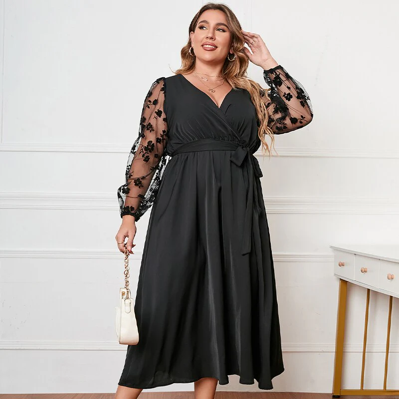 NITA | Black Dress Plus Sizes - Image 3