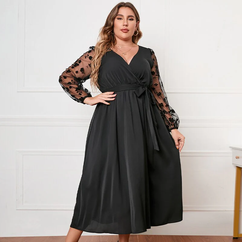 NITA | Black Dress Plus Sizes - Image 4
