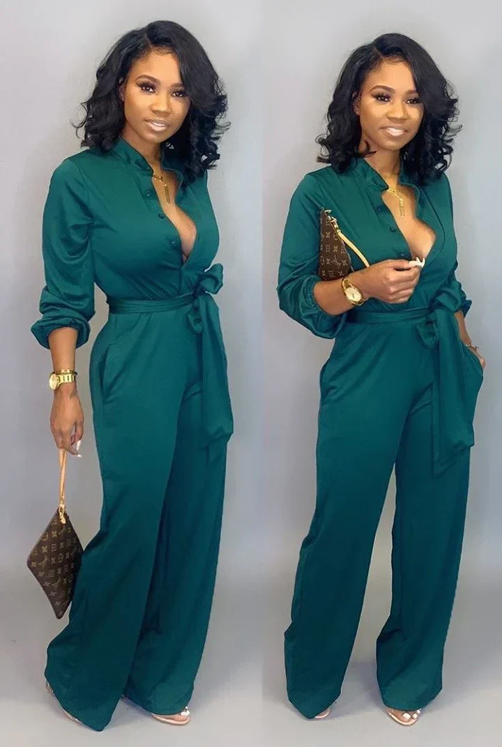 Niva – Stylish Jumpsuit With Long Sleeves For Women - Image 3
