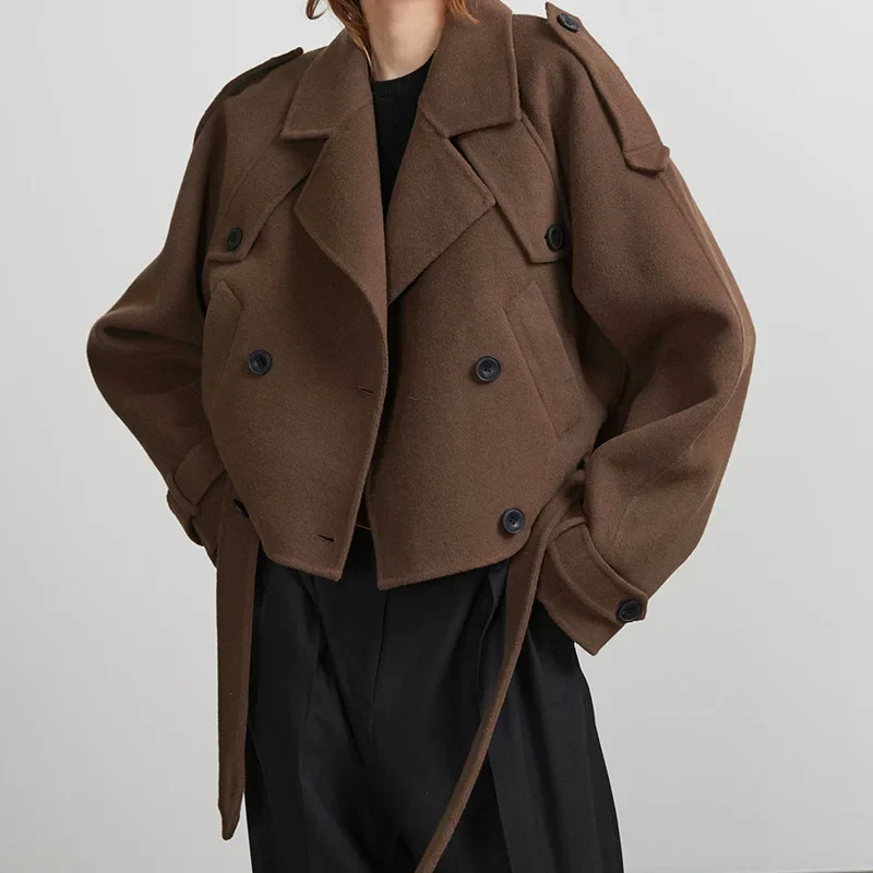Noa - Stylish Woolen Trenchcoat - Image 2