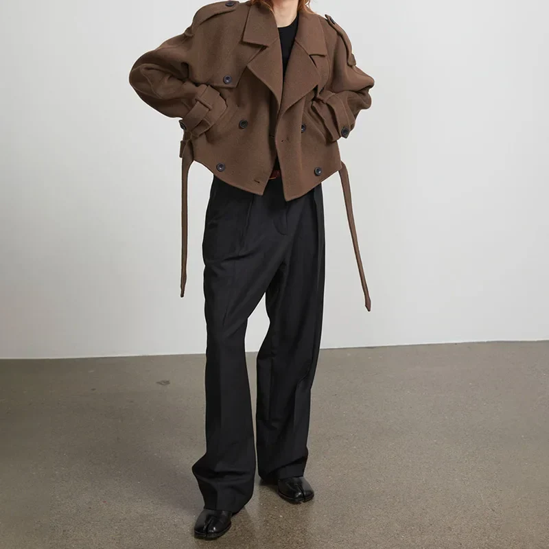 Noa - Stylish Woolen Trenchcoat - Image 3