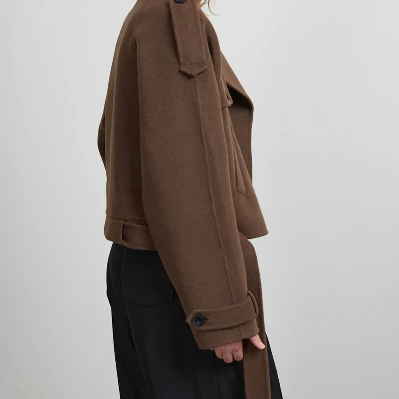 Noa - Stylish Woolen Trenchcoat - Image 5