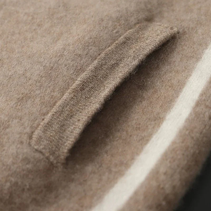 Noah Regular Fit Hoodie | Zip Front Contrast Trim Hoodie - Image 10
