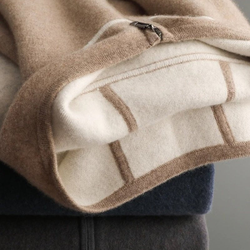 Noah Regular Fit Hoodie | Zip Front Contrast Trim Hoodie - Image 19