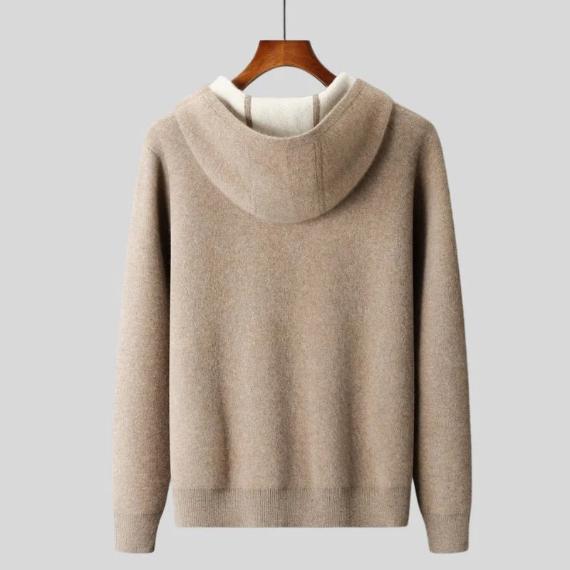 Noah Regular Fit Hoodie | Zip Front Contrast Trim Hoodie - Image 2