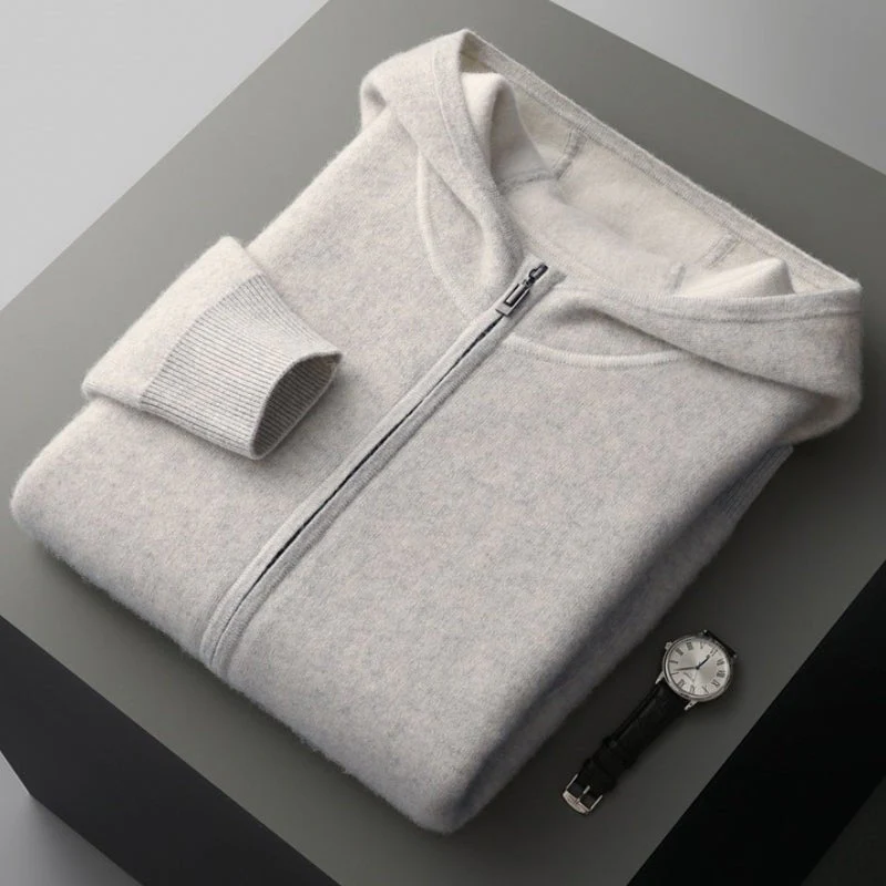 Noah Regular Fit Hoodie | Zip Front Contrast Trim Hoodie - Image 4