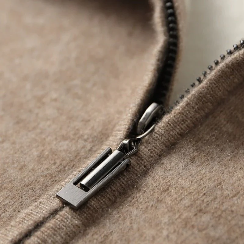 Noah Regular Fit Hoodie | Zip Front Contrast Trim Hoodie - Image 6