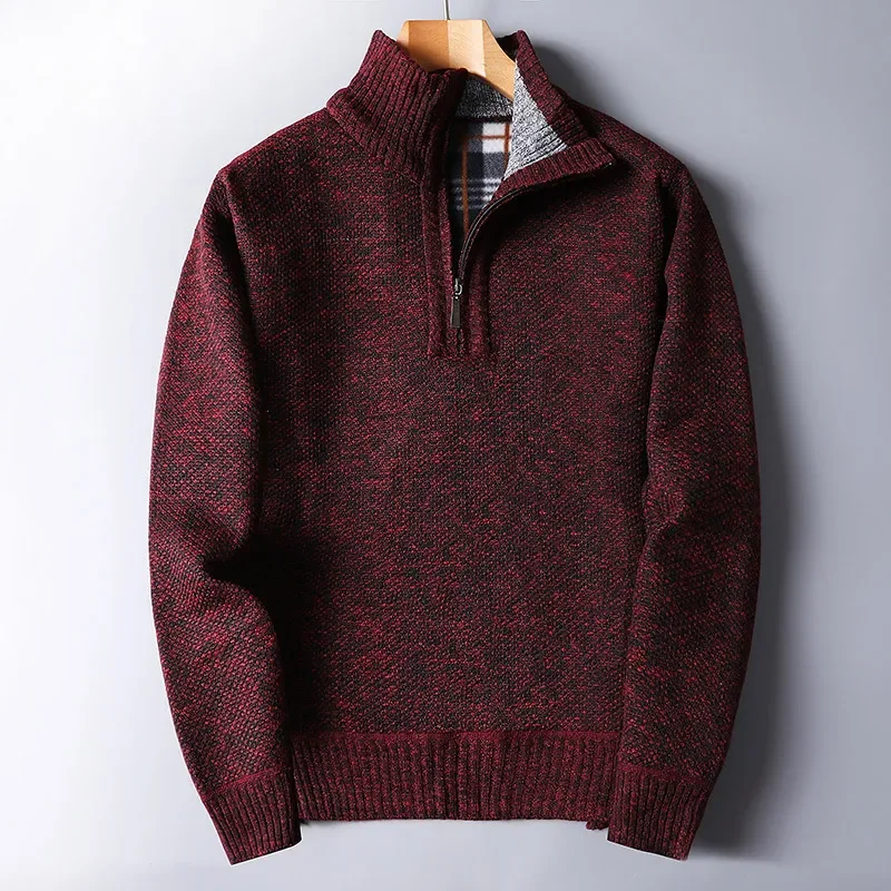 Noah Regular Fit Quarter-Zip Sweater | Hip-Length Solid Sweater - Image 4