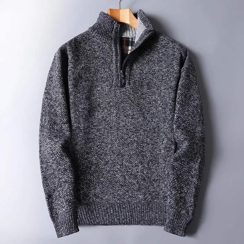Noah Regular Fit Quarter-Zip Sweater | Hip-Length Solid Sweater - Image 6