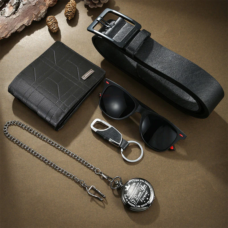 Noah 5 in 1 Gentleman’s Gift Set | Wallet And Belt Gift Set - Image 2