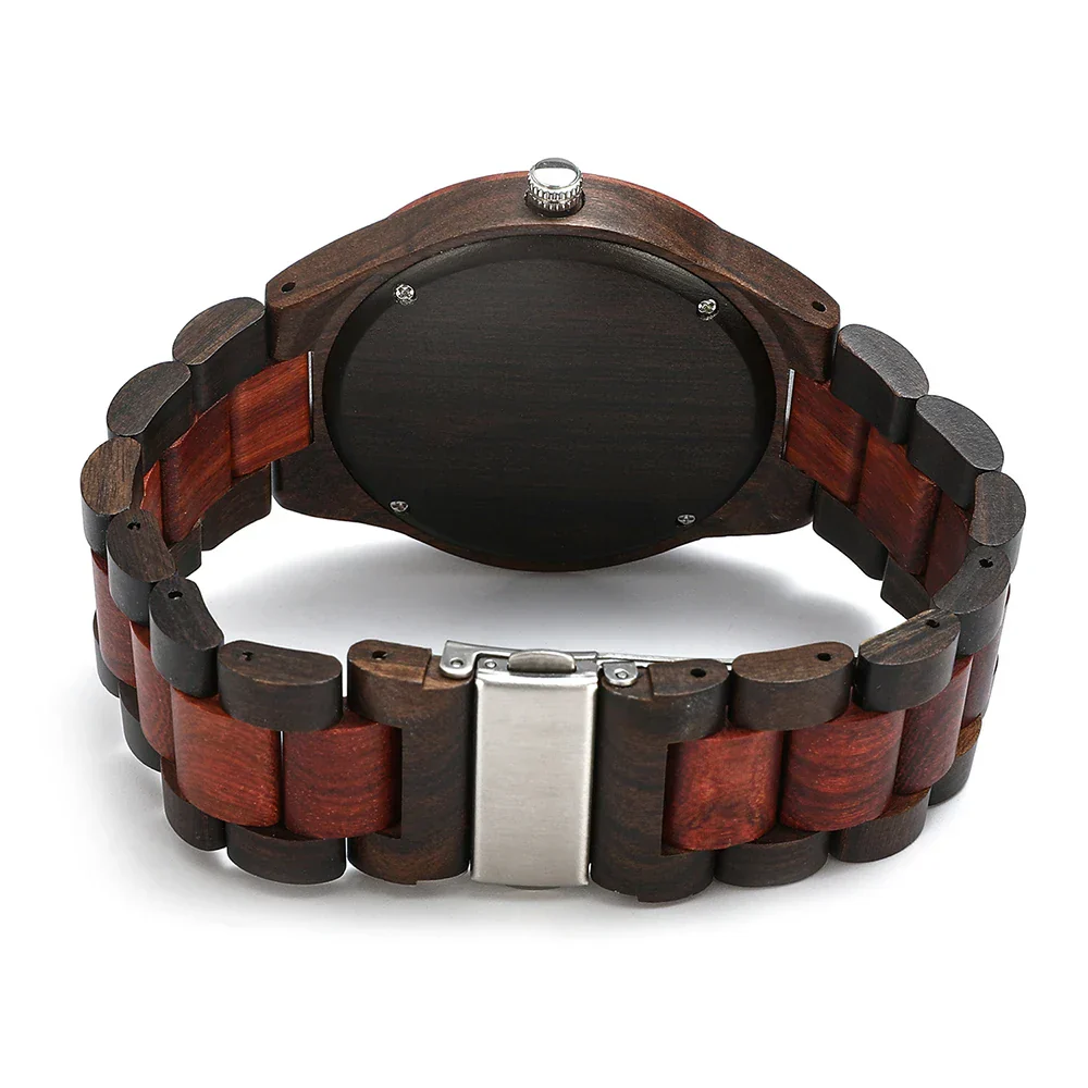 Noah Wooden Skeleton Dial Analog Wristwatch | Solid Wristwatch - Image 19