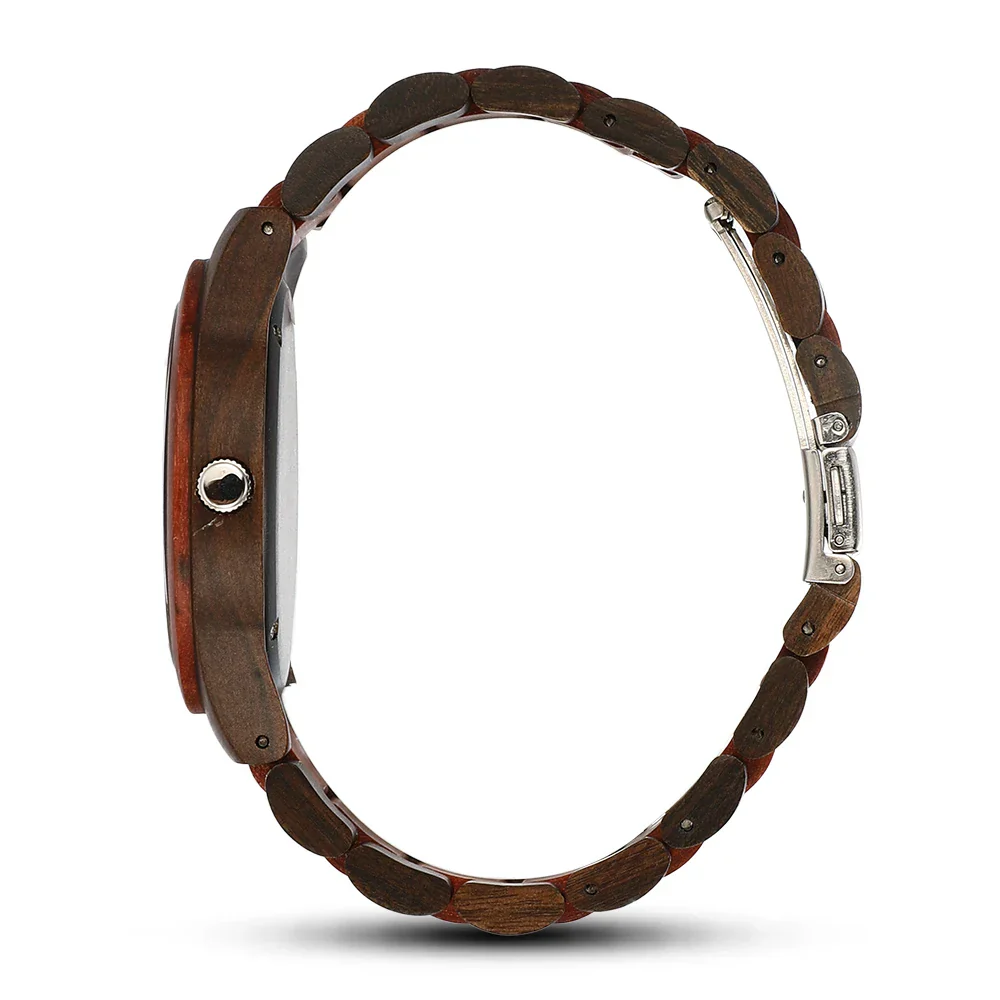 Noah Wooden Skeleton Dial Analog Wristwatch | Solid Wristwatch - Image 20