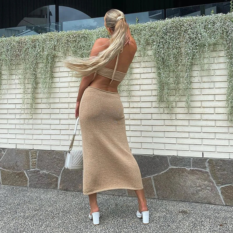 Noor | Halter Maxi Dress - Image 2