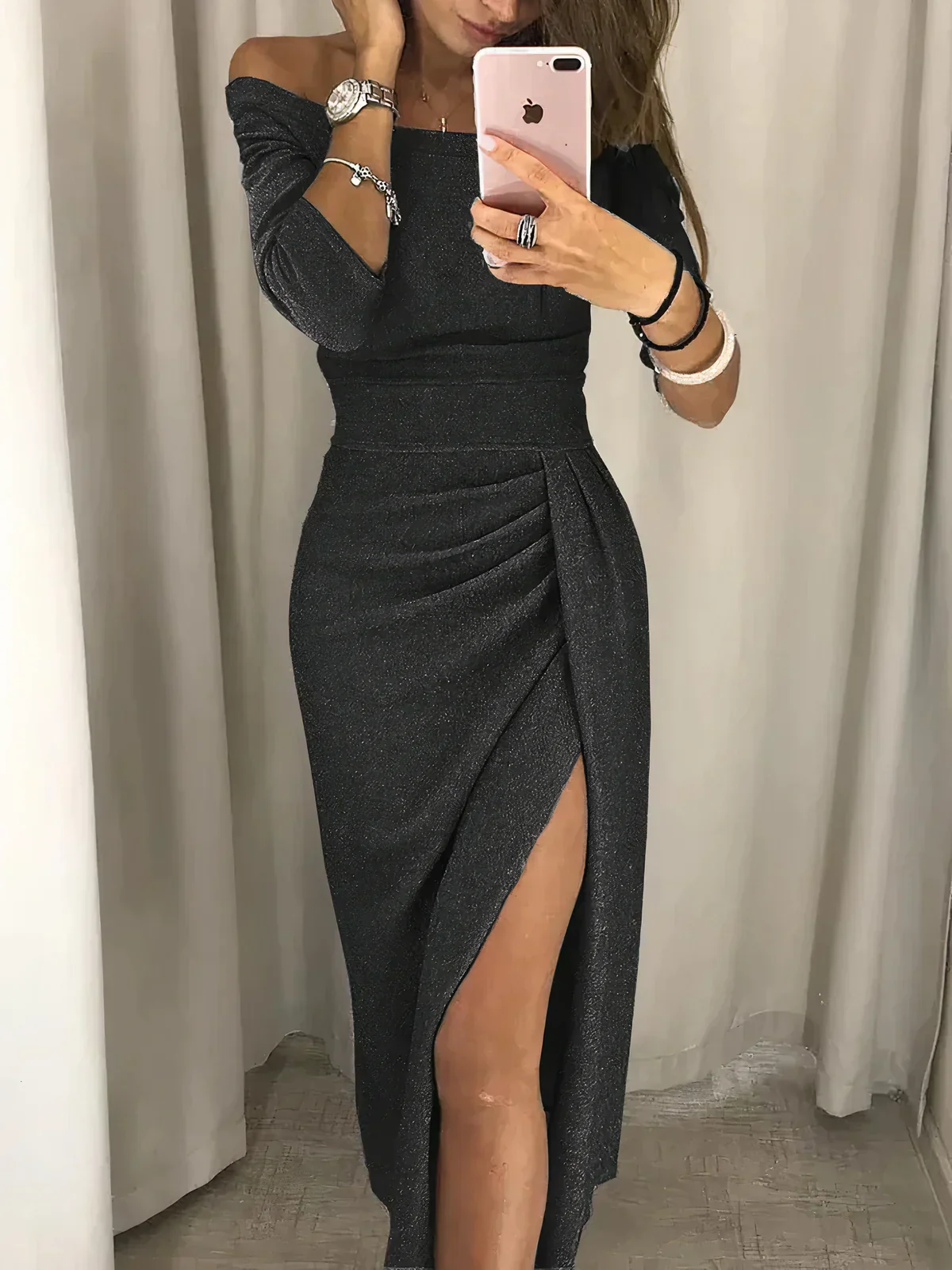 Nora – Elegant Slit Dress for Women - Image 4