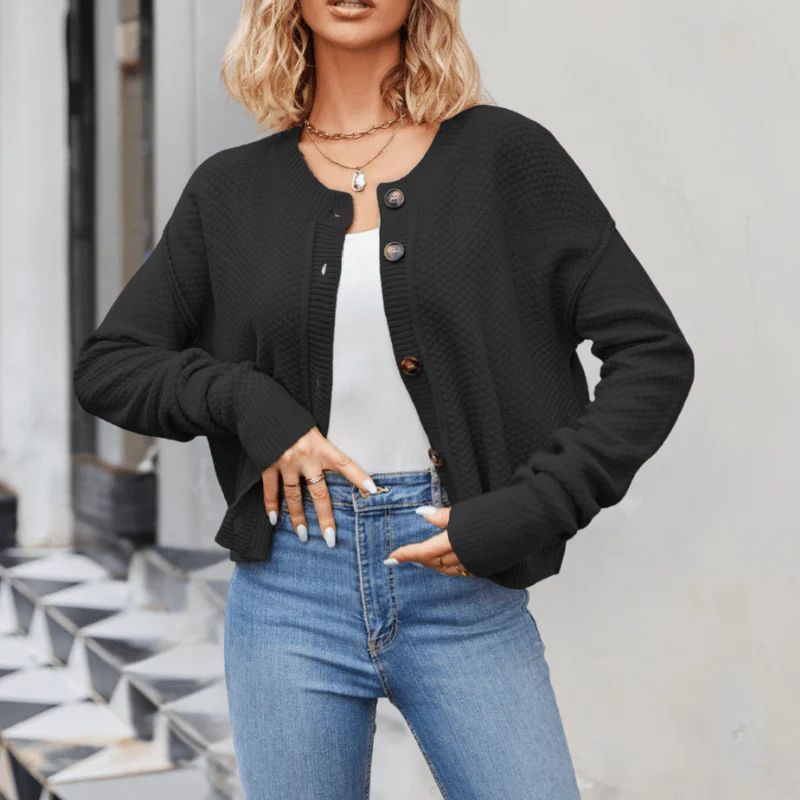 Nox - chic knitted cardigan - Image 2